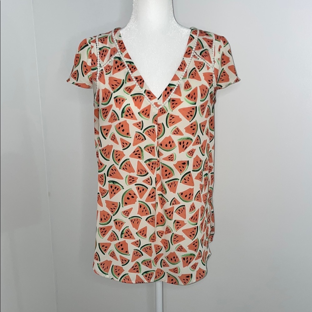 Maeve Watermelon Pattern Top